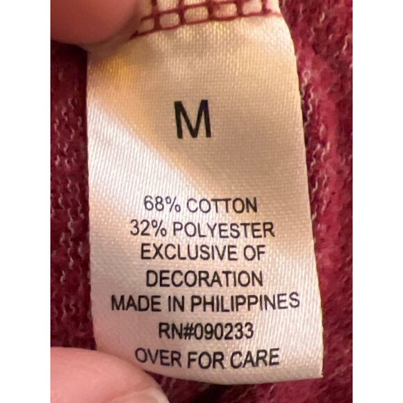 Quiksilver Mens Red Heathered Long-Sleeve Shirt With GrayChest Pocket Medium - Picture 9 of 9